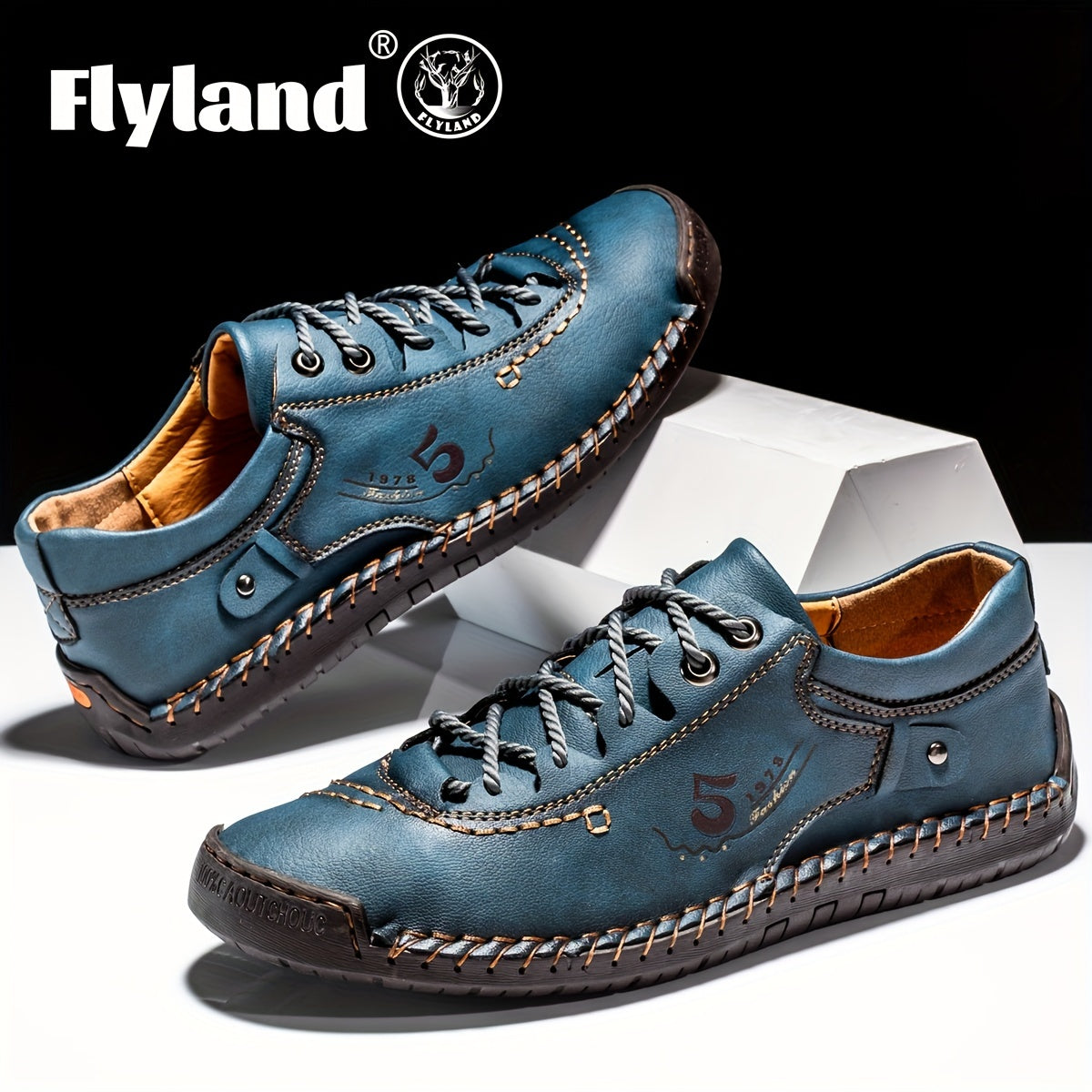 FLYLAND Men's Classic Stitch Loafer Shoes