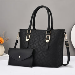 Geometric Pattern Tote Bag Set for Women