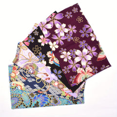 5pcs Japanese Cotton Fabric Bundle for Patchwork Sewing Dolls & Bags 20x25cm