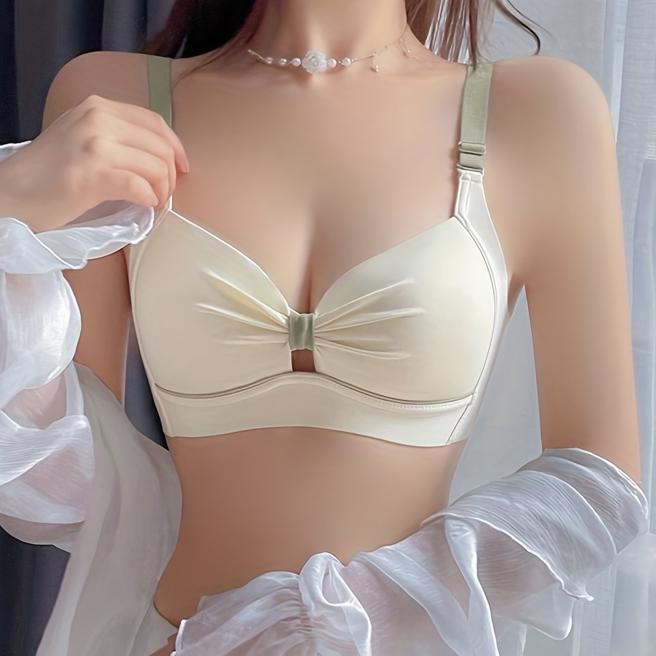 Colorblock Wireless Bra Push Up Intimates