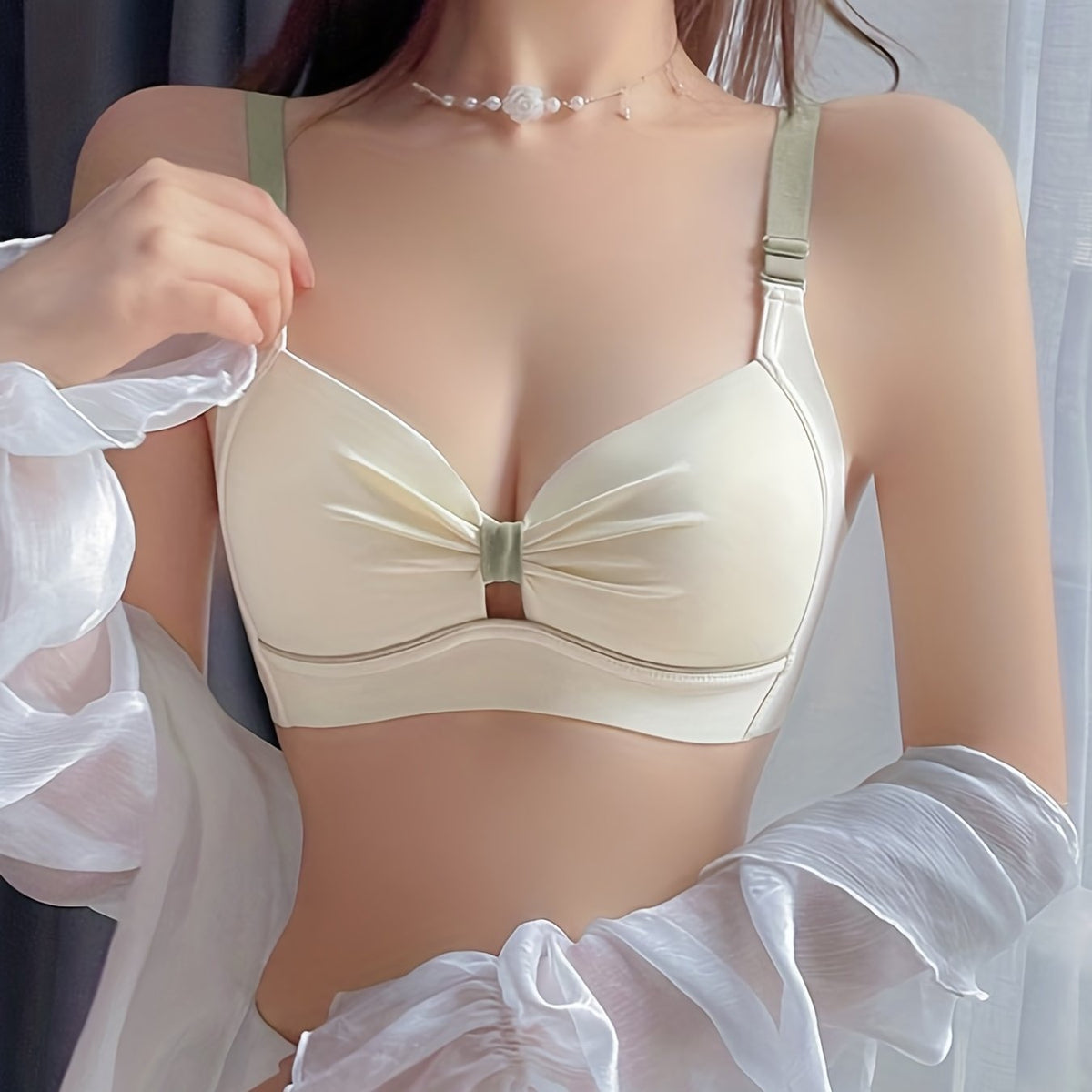 Colorblock Wireless Bra Push Up Intimates