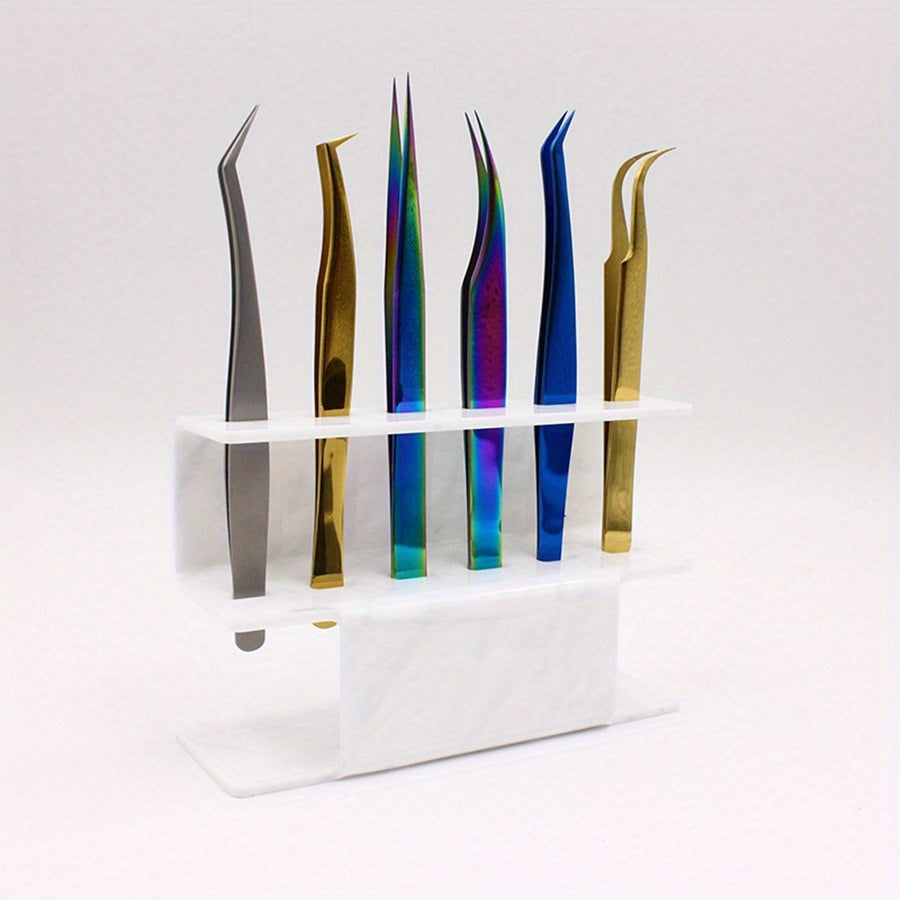 Acrylic Tweezers Holder for Eyelash Extensions Display Stand