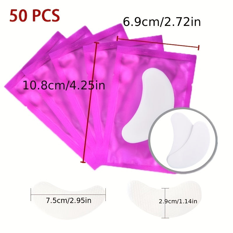Under Eye Pads Eyelash Extension Eye Pads Hydrogel Eye Patch - 50pcs