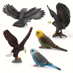 Bird Animal Solid Model Owl headed Vulture green Parrot