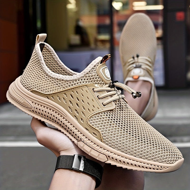 Men's Lightweight Slip On Casual Shoes Breathable Mesh Soft Sole Sneakers