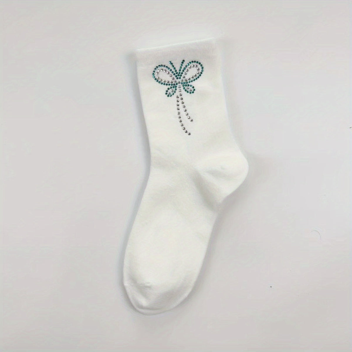 Butterfly Rhinestone Socks Crew Socks Women's Stockings