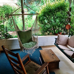 Bohemian Tassel Cotton Mesh Hanging Chair Swing Hammock
