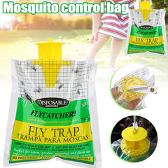 Outdoor Hanging Fly Trap with Bait Bag - Pest Control Garden Supplies