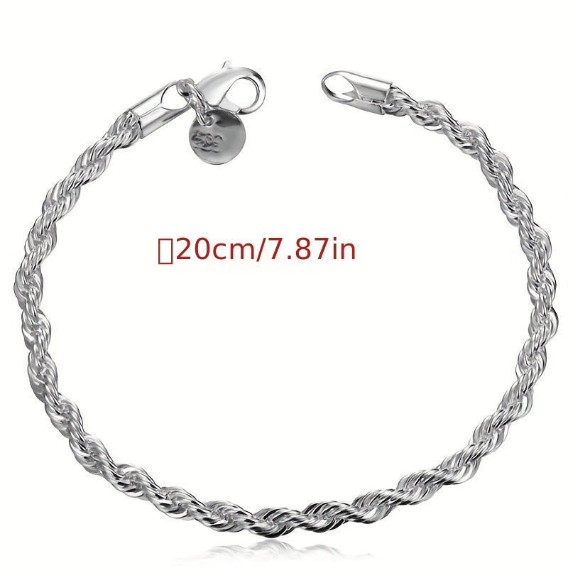 3mm Twist Rope Bracelet For Men Gift