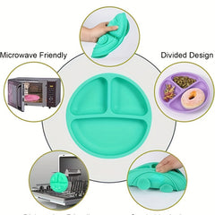 Silicone Suction Bowl Set for Mess-Free Baby Mealtime