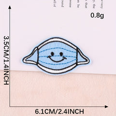 5pcs Cartoon Little Man Head Patches Iron on Cloth Stickers For Girls