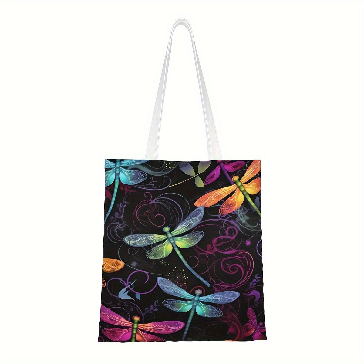 Dragonfly Charm Tote Bag Stylish Shoulder Bag for Women