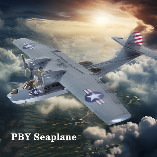 364pcs PBY Seaplane Building Block Model Puzzle Stacking