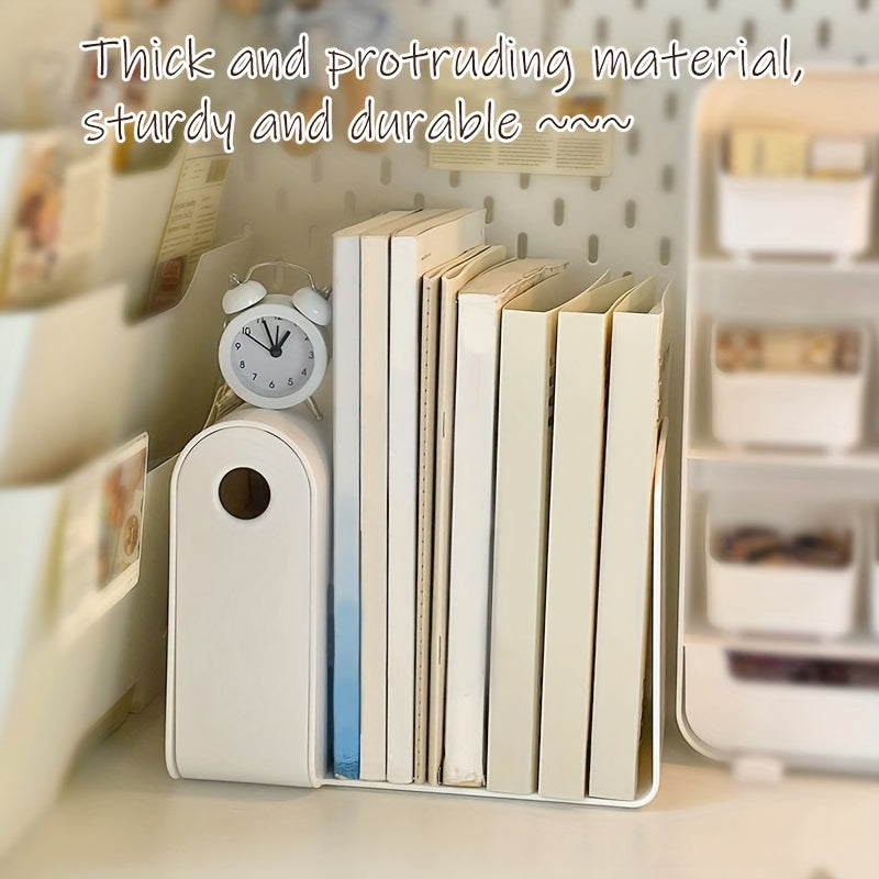 Desktop Bookshelf with Pen Holder & End Bookshelf for Books & Stationery
