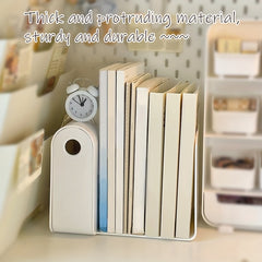 Desktop Bookshelf with Pen Holder & End Bookshelf for Books & Stationery