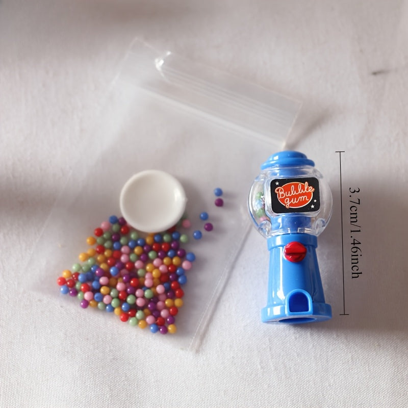 1/12 Candy Machine Gashapon Mini Colorful Candy Dispenser Toy House Micro Scene