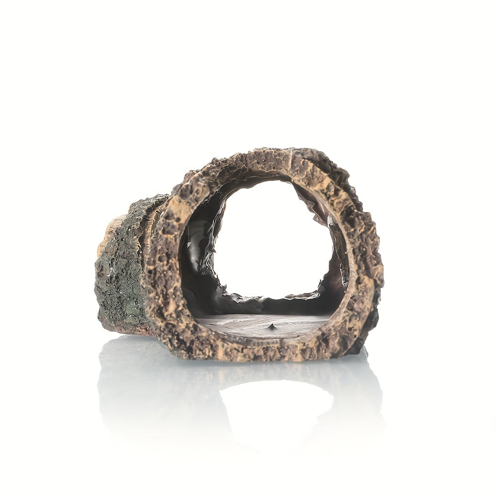 Hollow Tree Trunk Aquarium Ornament Hideout Decor for Betta
