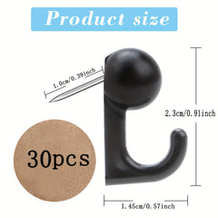 30pcs Push Pin Hooks for Cork Board Bulletin Board