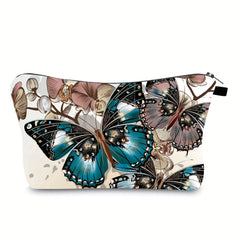 Butterfly Travel Makeup Bag Portable Cosmetic Pouch for Girls and Women