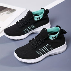 Women's Lace-up Casual Running Shoes Soft Sole Comfy Sneakers