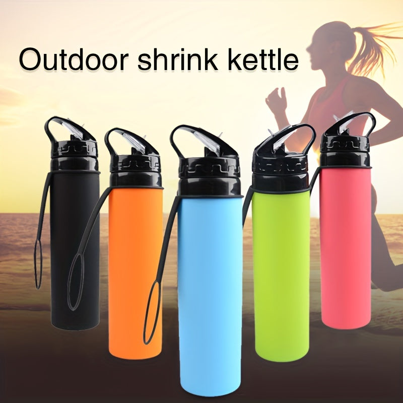 600ml Foldable Silicone Water Cup for Outdoor Sports