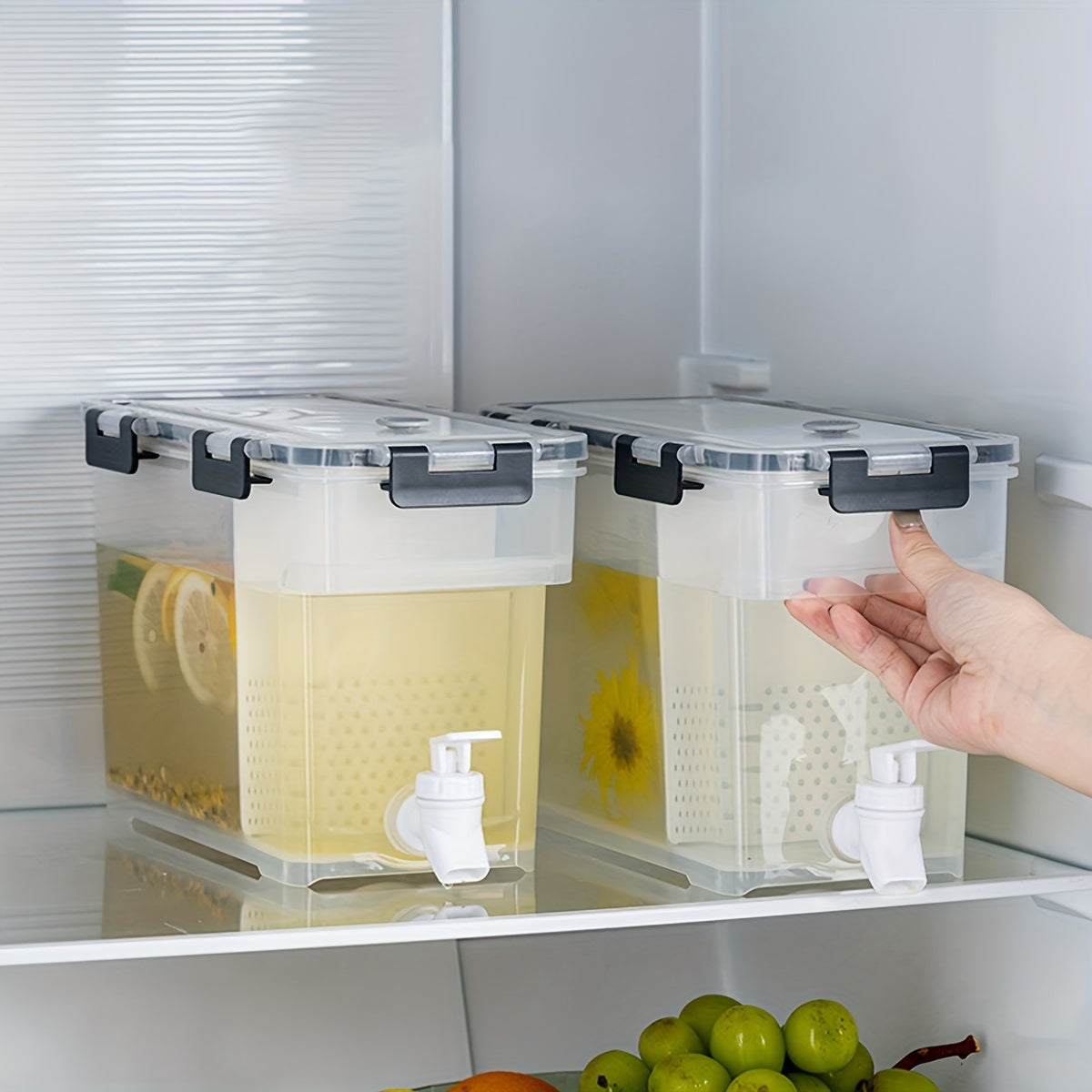 1 Gallon Beverage Dispenser with Spigot for Cold Drinks
