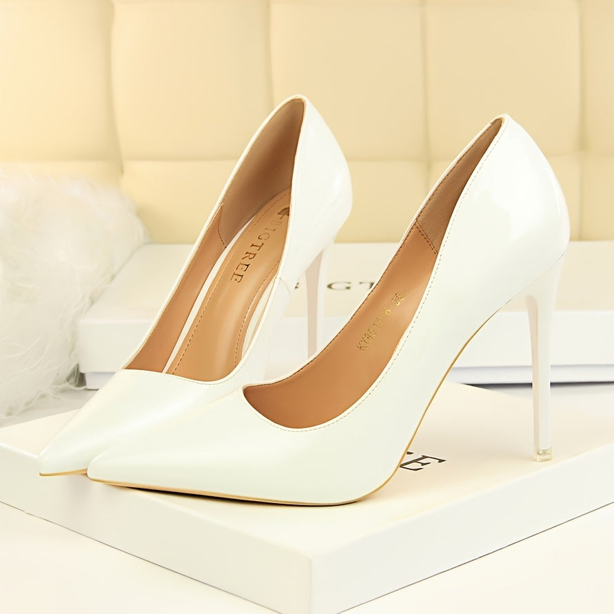 Women's Pointed Toe High Heels Stiletto Slip On Pumps