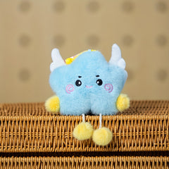 Cloud & Star Plush Doll Soft Pastel & Pink Fluffy Clouds Cute Huggable Stuffed A
