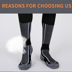 Heated Crew Boot Socks For Men Winter Warm Thermal Socks