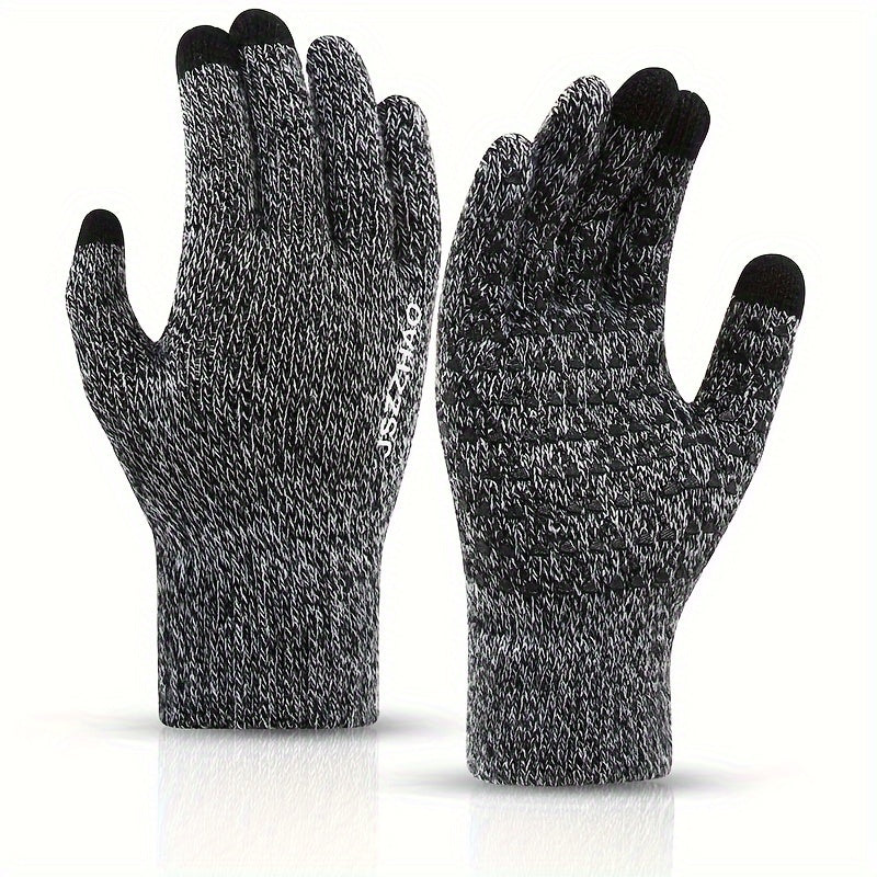Fleece Touch Screen Running Gloves Windproof Cycling Gloves