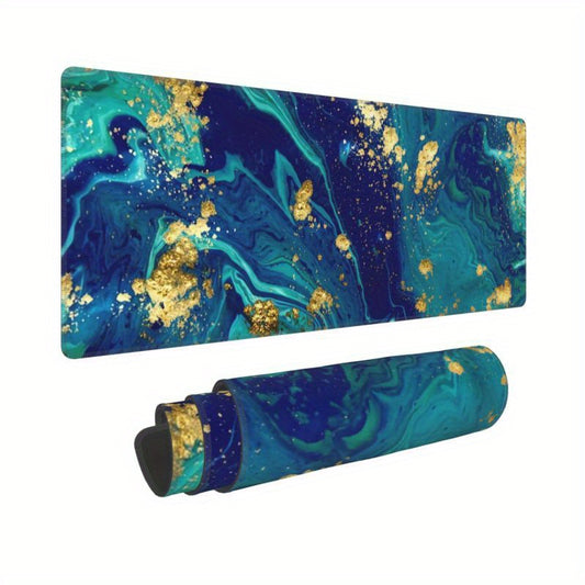 Marble Style Mouse Pad 80x29.97 cm Non-Slip Rubber Base Mousepad