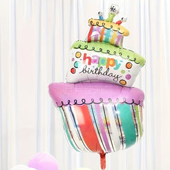 Three Layer Crooked Head Cake for Birthday Party