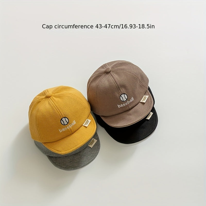 Embroidered Sun Protection Baseball Cap for Kids