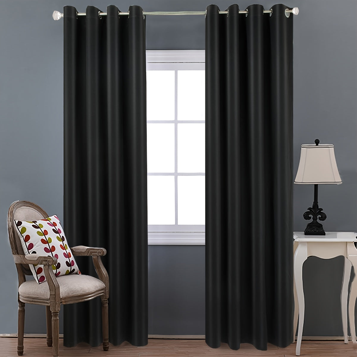 Thermal Insulated Blackout Curtains Room Darkening Drapes