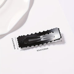 Alloy Hair Clip Faux Pearl Rhinestone Snap Clip Women Girls Hair Accessories
