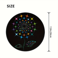 Colorful Patterned 20x20cm Gaming Mouse Pad - Non-Slip Rubber Base
