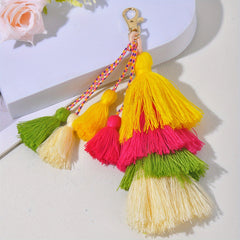 Colorful Tassel Pendant Key Rope Bag Ornament Accessories