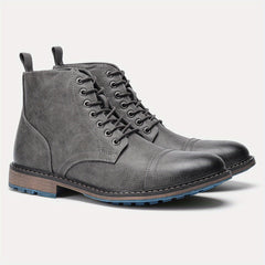 Men's Oxford Cap Toe Ankle Boots Formal Dress Shoes