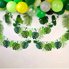 Tropical Leaf Garland Decoration Hawaiian Summer Jungle Safari Party Supplies