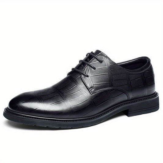 Men's Textured Derby Shoes Business Formal Wear