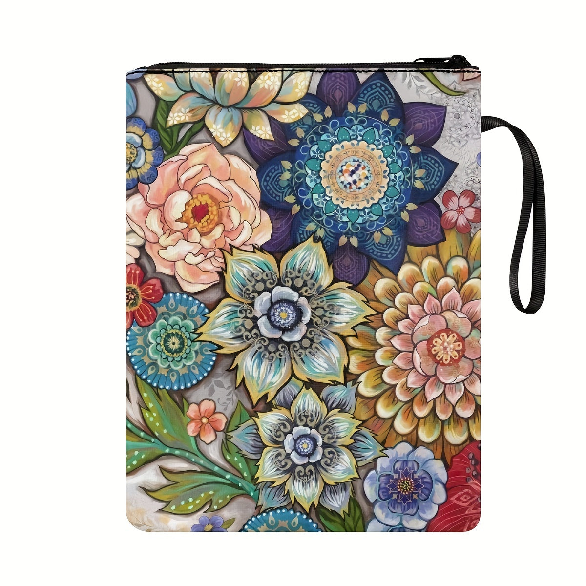 Bohemian Paperback Book Cover Flowers Design