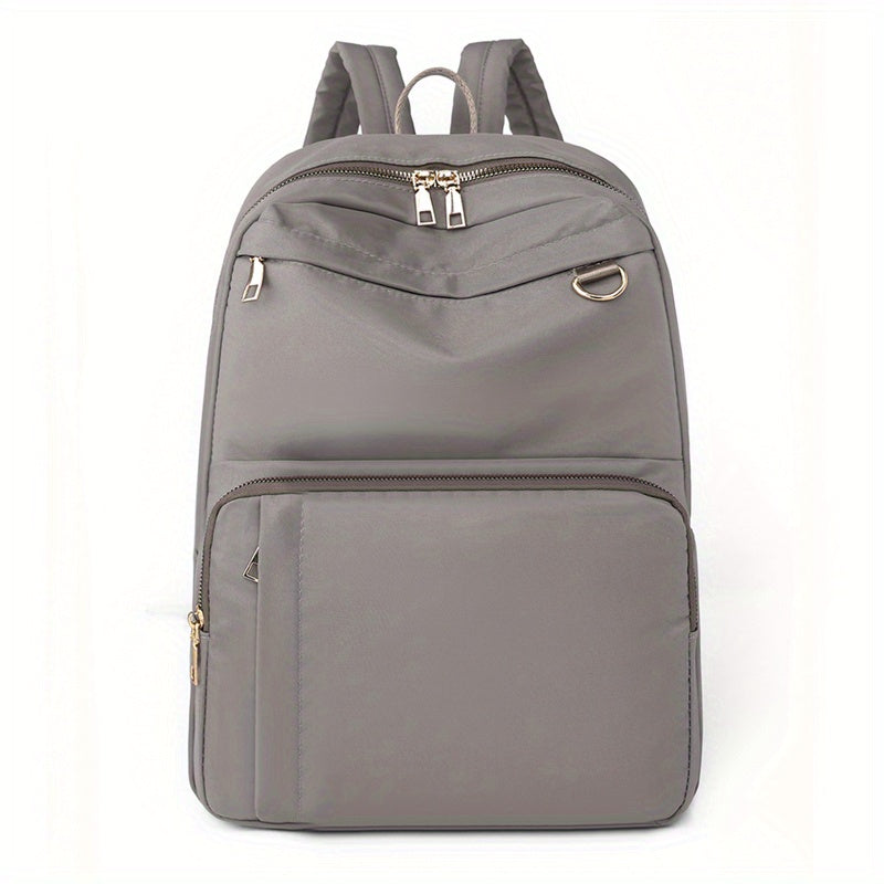 Preppy Style Nylon Laptop Backpack for Travel & Work