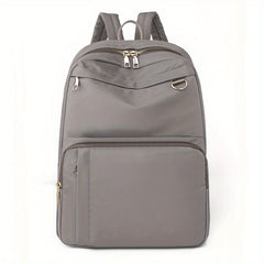 Preppy Style Nylon Laptop Backpack for Travel & Work