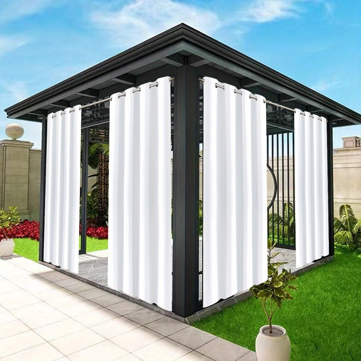 Waterproof Sunshade Curtain for Outdoor Patio or Bedroom