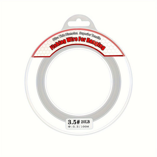 Clear Fishing Wire Monofilament Line 97m Strong Nylon String Supports 68KG