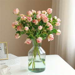 Artificial Rose With 7 Heads Bulk Bouquets Real Touch Faux Flowers