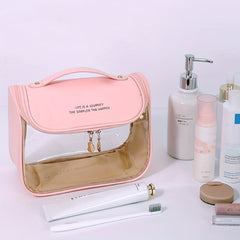 Waterproof Hanging Cosmetic Bag Transparent Travel Storage Bag with Hook