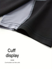 Men's Quick Dry Sports Set Zip Hoodie Jacket & Fitness Tshirt Top