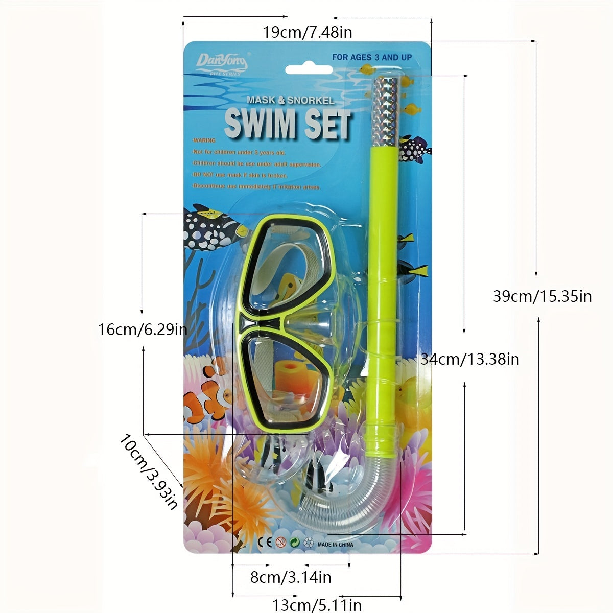 1pc PVC Diving Glasses Set for Kids & Adults - Explore Deeply