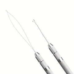 Hair Extension Tools Set 3 Needles Pulling Needle Loop Threader Ventilating Hold
